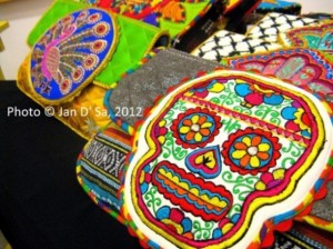 Funky embroidered skull bags by Ragmatazz. Love them!