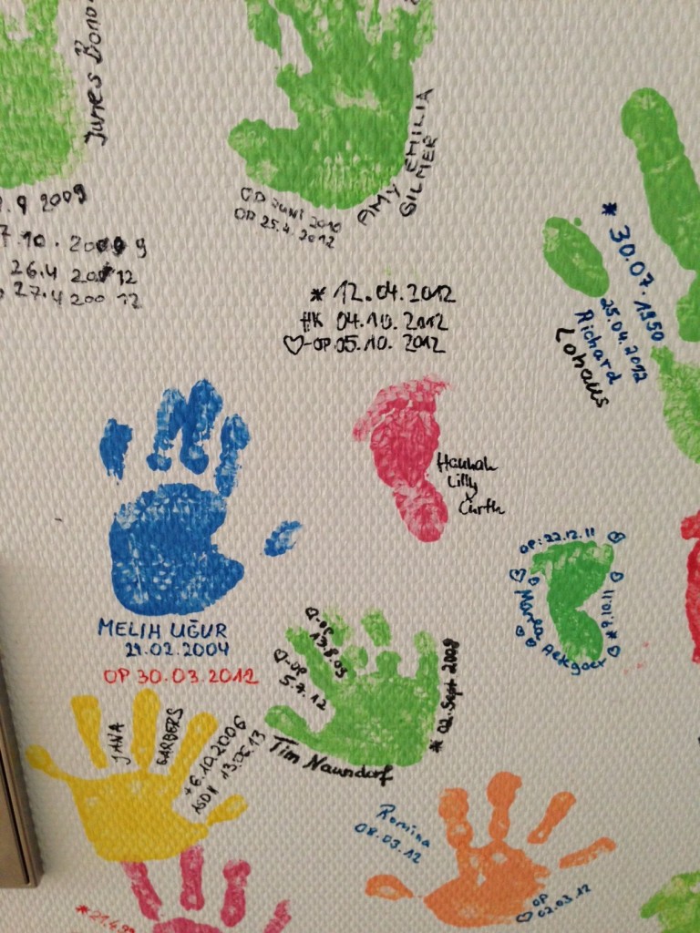 Foot and hand prints as witnesses of many success stories.