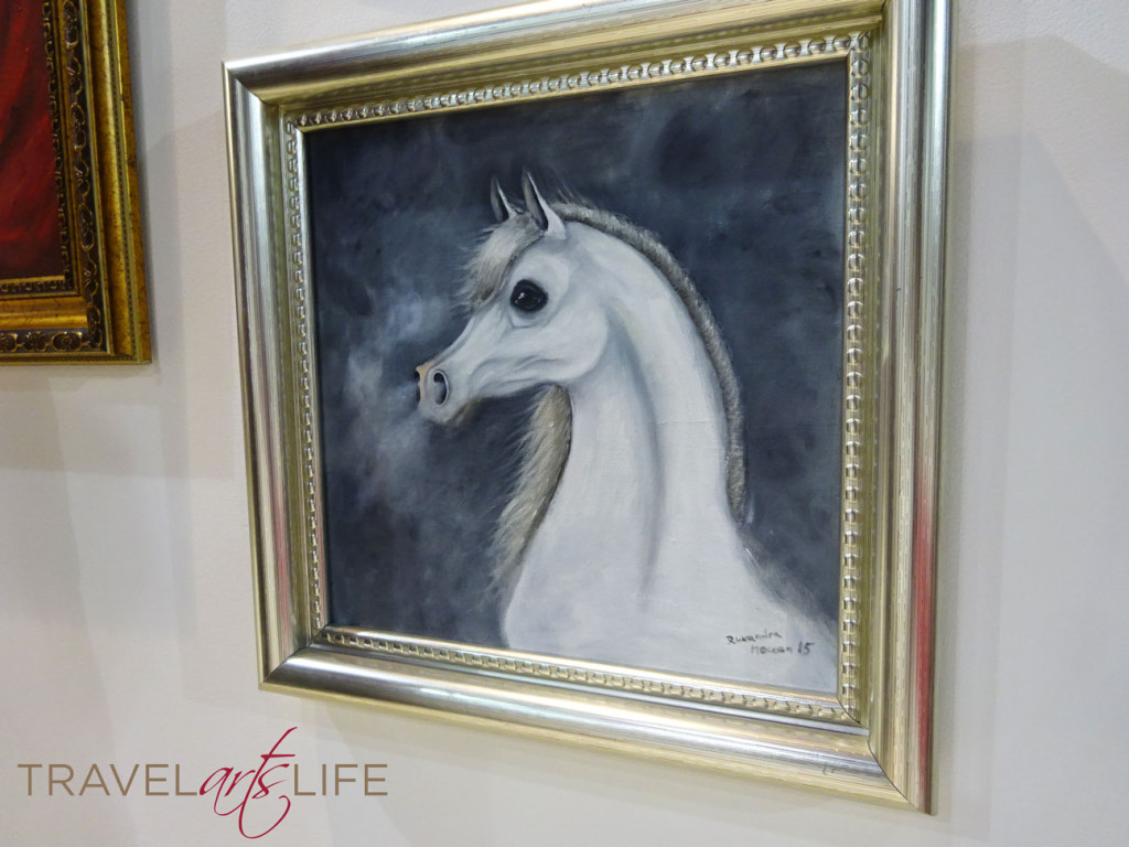 The horse with a haughty snort. Another painting by Ruxandra that captured the essence of horses. 